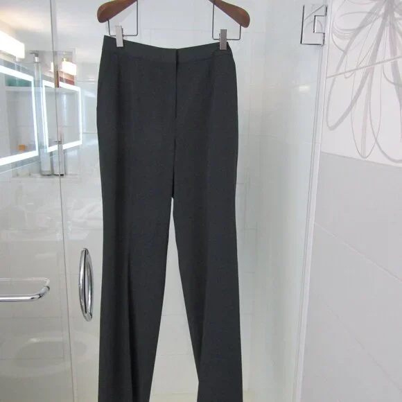 CALVIN KLEIN Black/ Dark Charcoal Pants Pantsuit Blazer Jacket----Size 6 - Picture 4 of 5